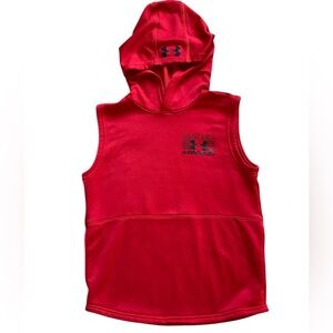 Boy’s Under Armour Red Sleeveless Hoodie